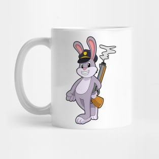 Rabbit as Police officer with Police hat Mug